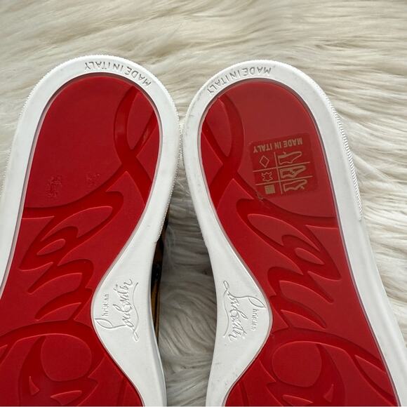 NWOT • Christian Louboutin VIEIRA Orlato Bengal Tiger Fabric Sneakers Size:34.5 - Picture 6 of 10